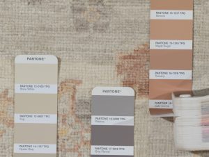 vase transitional rug