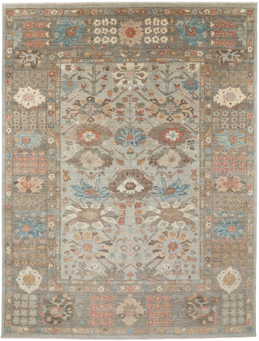 kurdish blossom wool rug