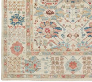 kurdish blossom wool rug
