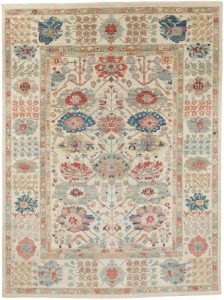 kurdish blossom wool rug
