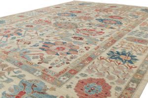 kurdish blossom wool rug