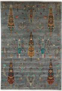 luri gabbeh handwoven rug