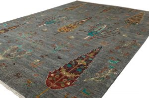luri gabbeh handwoven rug