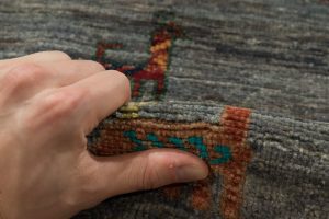 luri gabbeh handwoven rug