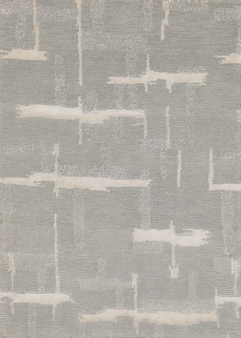 modern wool and silk rug