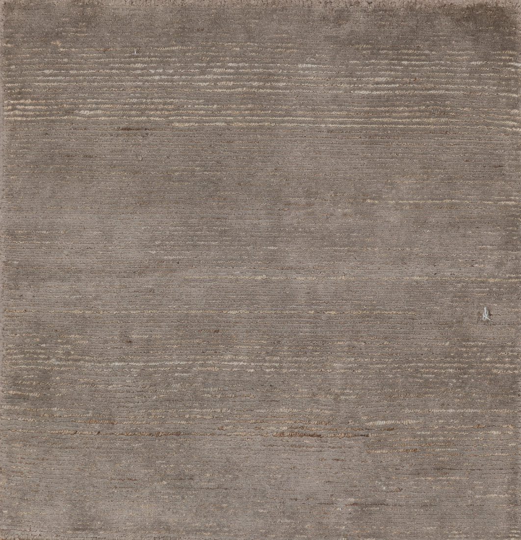 modern silk and nettle rug