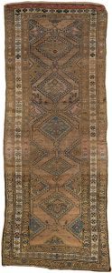 antique persian kurd runner rug