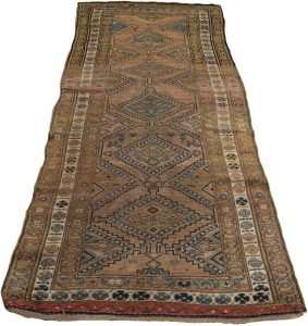 antique persian kurd runner rug
