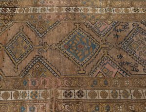 antique persian kurd runner rug