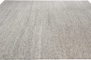 contemporary wool and bamboo silk rug
