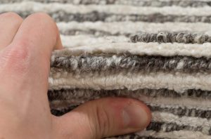 contemporary wool and bamboo silk rug