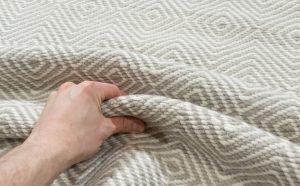 contemporary mohair blend rug