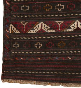vintage soumak wool rug