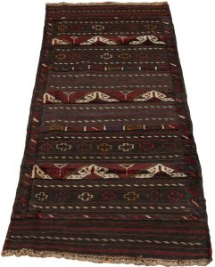 vintage soumak wool rug