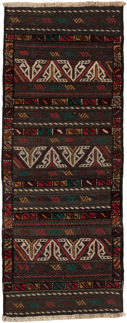 vintage soumak wool rug