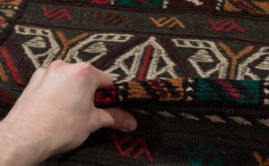 vintage soumak wool rug
