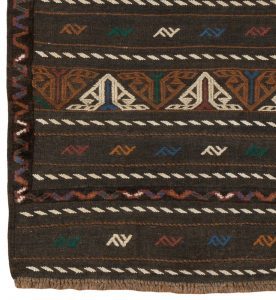 vintage soumak wool rug