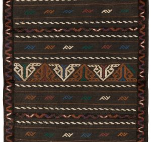 vintage soumak wool rug