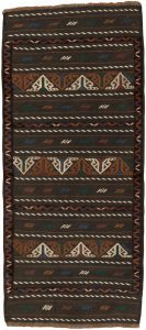 vintage soumak wool rug