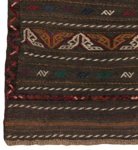 vintage soumak wool rug