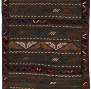 vintage soumak wool rug