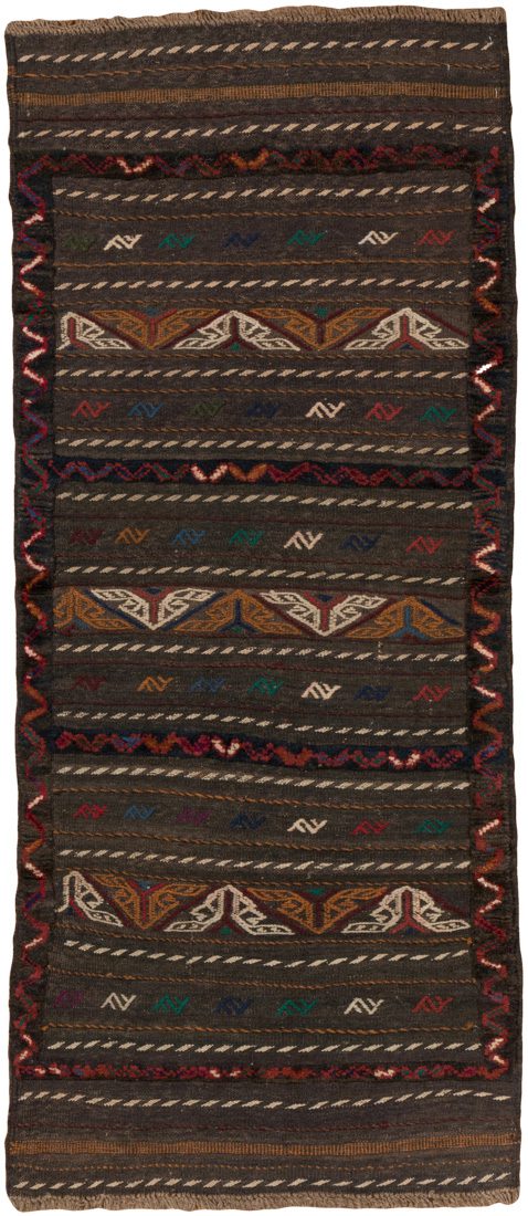 vintage soumak wool rug
