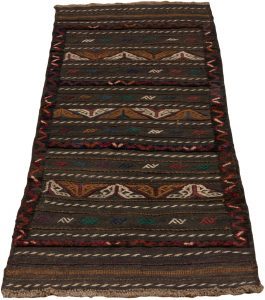 vintage soumak wool rug