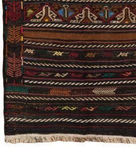 vintage soumak wool rug