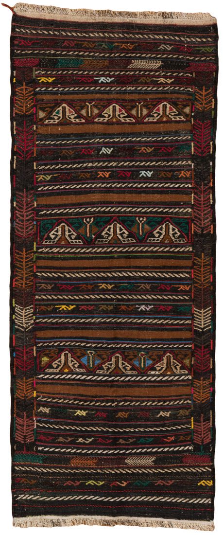 vintage soumak wool rug