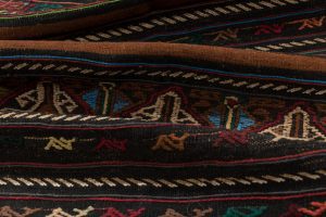 vintage soumak wool rug