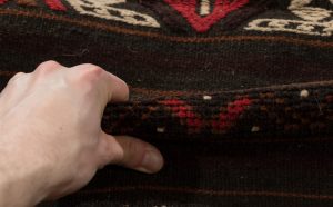 vintage soumak wool rug