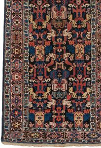 antique kuba runner rug