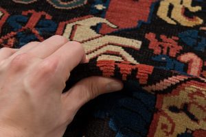 antique kuba runner rug