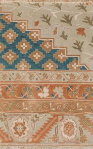 Hand knotted heirloom rug
