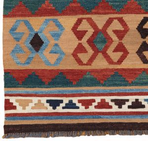52106_BTR033A-Mogoli_Kilim_Natural_Dyed_Wool_Handwoven_Rug-3'4''x4'10''-Afghanistan-1-Border