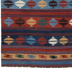 52112_BTR033A-Mogoli_Kilim_Natural_Dyed_Wool_Handwoven_Rug-7'8''x13'1''-Afghanistan-1-Border