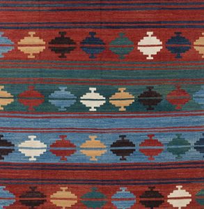 52112_BTR033A-Mogoli_Kilim_Natural_Dyed_Wool_Handwoven_Rug-7'8''x13'1''-Afghanistan-1-Center