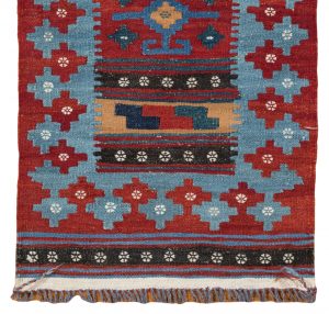 52115_BTR033A-Mogoli_Kilim_Natural_Dyed_Wool_Handwoven_Rug-2'1''x6'6''-Afghanistan-1-Border