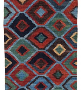 52127_BTR033A-Mogoli_Kilim_Natural_Dyed_Wool_Handwoven_Rug-3'5''x12'7''-Afghanistan-1-Center