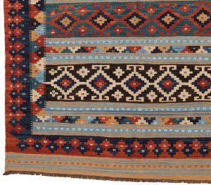 52130_BTR033A-Mogoli_Kilim_Natural_Dyed_Wool_Handwoven_Rug-6'7''x10'1''-Afghanistan-1-Border