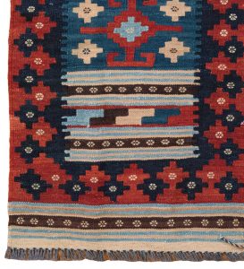 52136_BTR033A-Mogoli_Kilim_Natural_Dyed_Wool_Handwoven_Rug-2'2''x6'8''-Afghanistan-1-Border