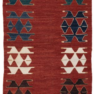 52140_BTR033A-Mogoli_Kilim_Natural_Dyed_Wool_Handwoven_Rug-3'5''x9'10''-Afghanistan-1-Center