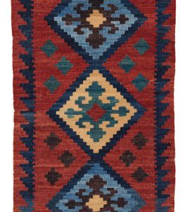 52149_BTR033A-Mogoli_Kilim_Natural_Dyed_Wool_Handwoven_Rug-2'8''x8'0''-Afghanistan-1-Center