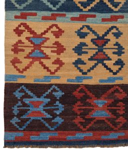 52154_BTR033A-Mogoli_Kilim_Natural_Dyed_Wool_Handwoven_Rug-3'5''x8'3''-Afghanistan-1-Border