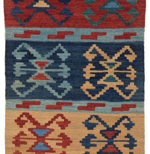 52154_BTR033A-Mogoli_Kilim_Natural_Dyed_Wool_Handwoven_Rug-3'5''x8'3''-Afghanistan-1-Center