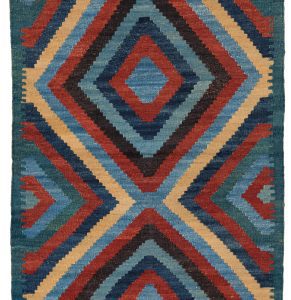 52162_BTR033A-Mogoli_Kilim_Natural_Dyed_Wool_Handwoven_Rug-3'5''x8'1''-Afghanistan-1-Center