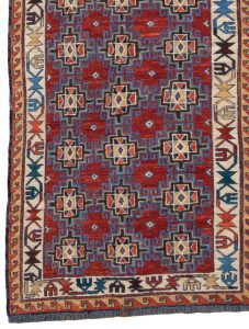 52167_BTR033I-Larhabi_Soumak_Natural_Dyed_Wool_Handwoven_Rug-2'9''x9'8''-Afghanistan-1-Border