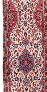 20803-Persian_Dergazine_Semi-Antique_Handwoven_Rug-2'10''x19'4''-Iran-1-Border