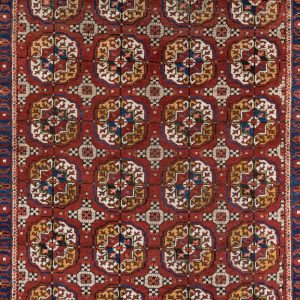 24551-Antique_Ersari_Bokhara_Handwoven_Rug-4'9''x8'9''-Afghanistan-1-Center