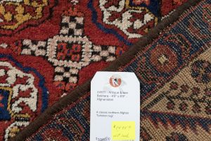 24551-Antique_Ersari_Bokhara_Handwoven_Rug-4'9''x8'9''-Afghanistan-14